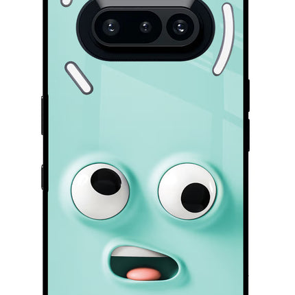Funny Cartoon Nothing Phone 3A Glass Case Back Cover by Casekaro