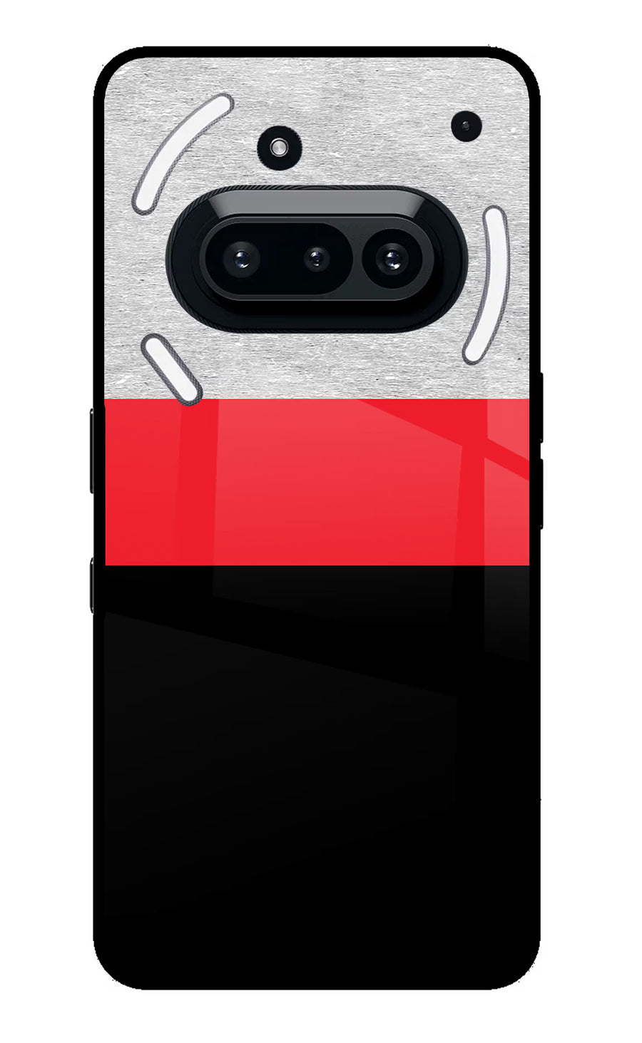 Tri Color Pattern Nothing Phone 3A Back Cover, Metal case