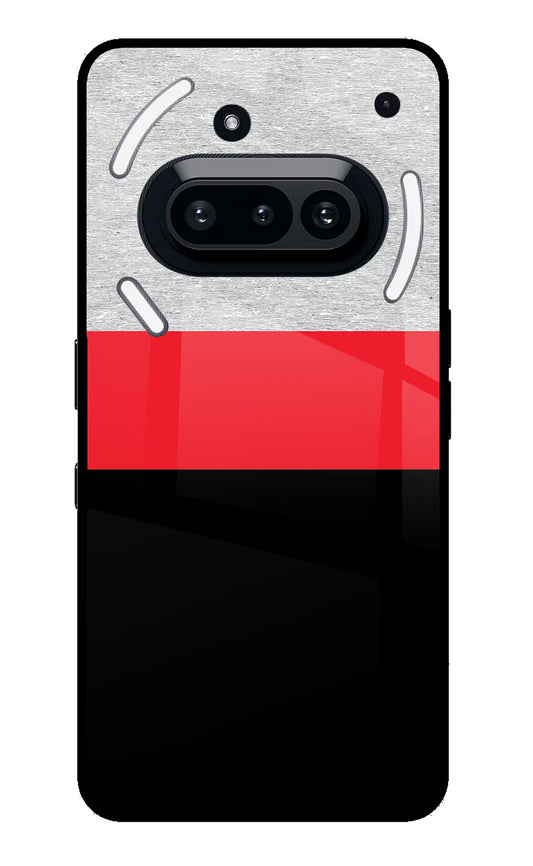 Tri Color Pattern Nothing Phone 3A Glass Case