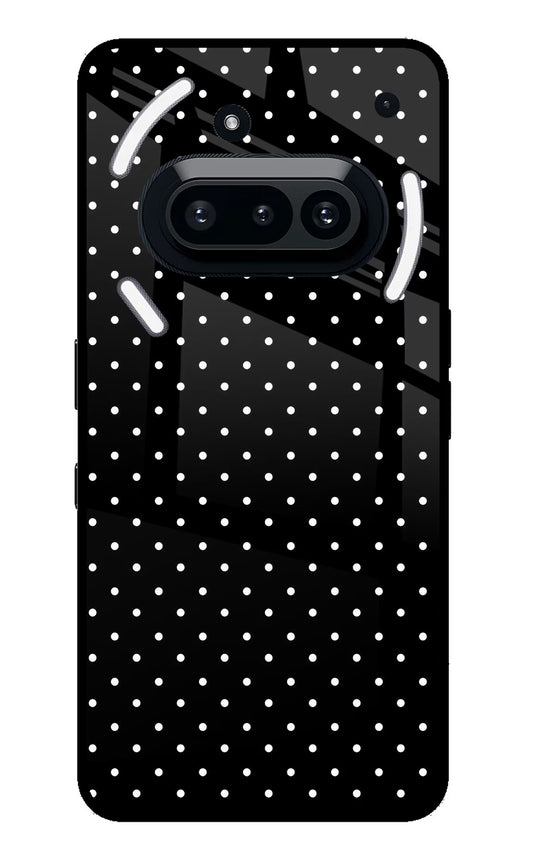 White Dots Nothing Phone 3A Glass Case