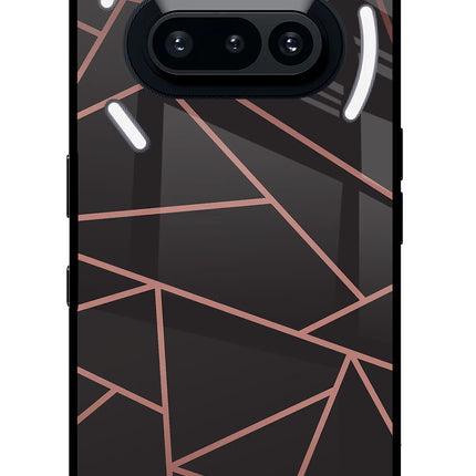 Geometric Pattern Nothing Phone 3A Glass Case Back Cover by Casekaro