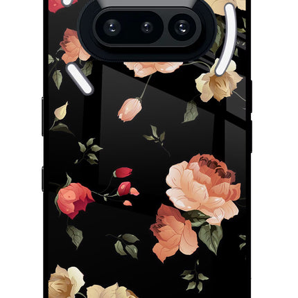 Flowers Nothing Phone 3A Glass Case Back Cover by Casekaro