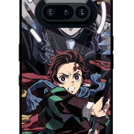 Demon Slayer Nothing Phone 3A Glass Case Back Cover by Casekaro