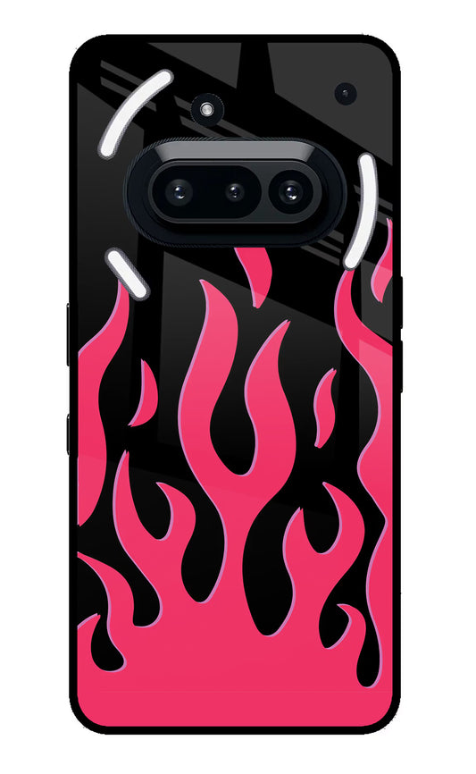 Fire Flames Nothing Phone 3A Glass Case