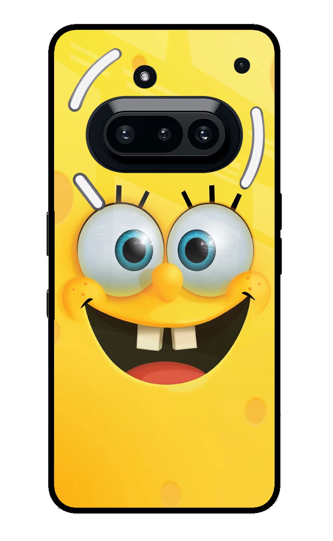 Sponge 1 Nothing Phone 3A Glass Case Back Cover by Casekaro
