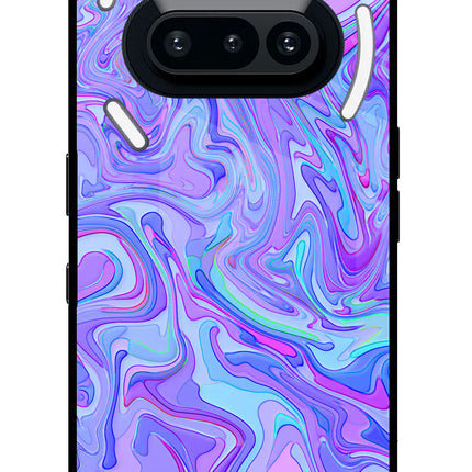 Glitter Nothing Phone 3A Glass Case Back Cover by Casekaro