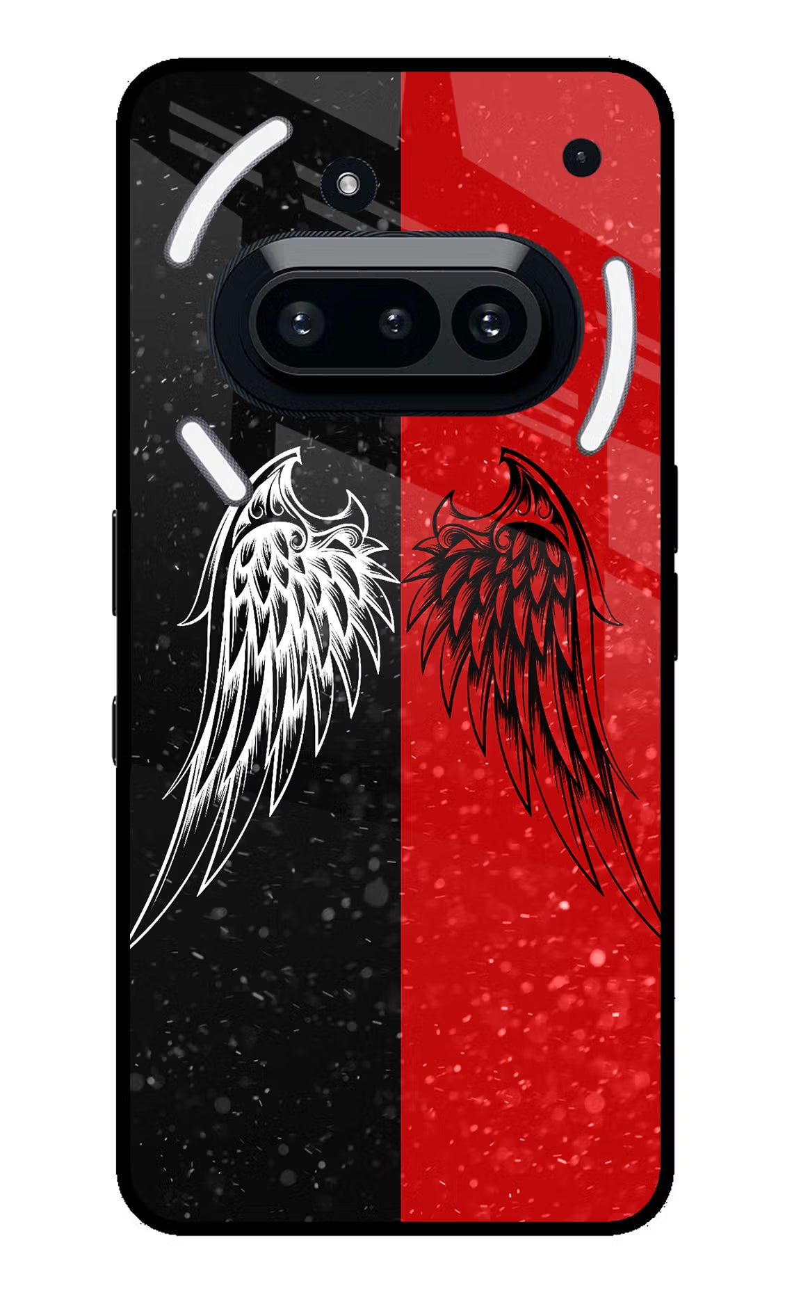 Wings Nothing Phone 3A Glass Case Back Cover by Casekaro