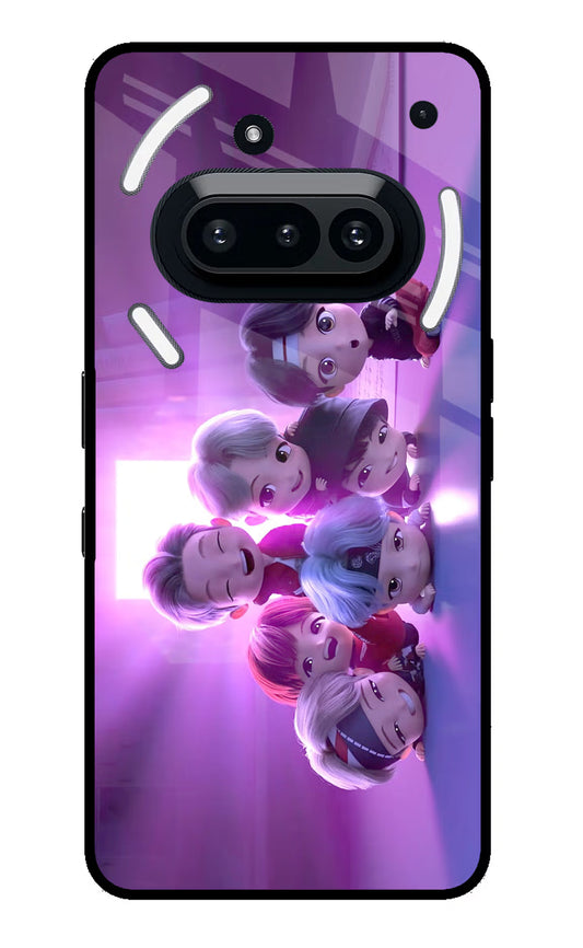 BTS Chibi Nothing Phone 3A Glass Case