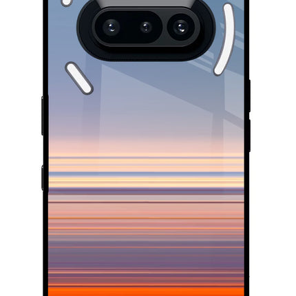Morning Colors Nothing Phone 3A Glass Case Back Cover by Casekaro