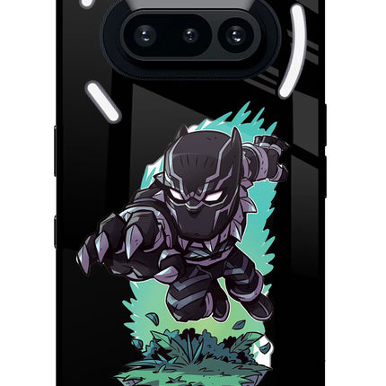 Black Panther Nothing Phone 3A Glass Case