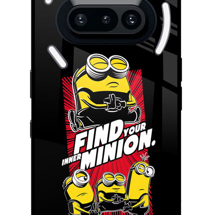 Find your inner Minion Nothing Phone 3A Glass Case Back Cover by Casekaro