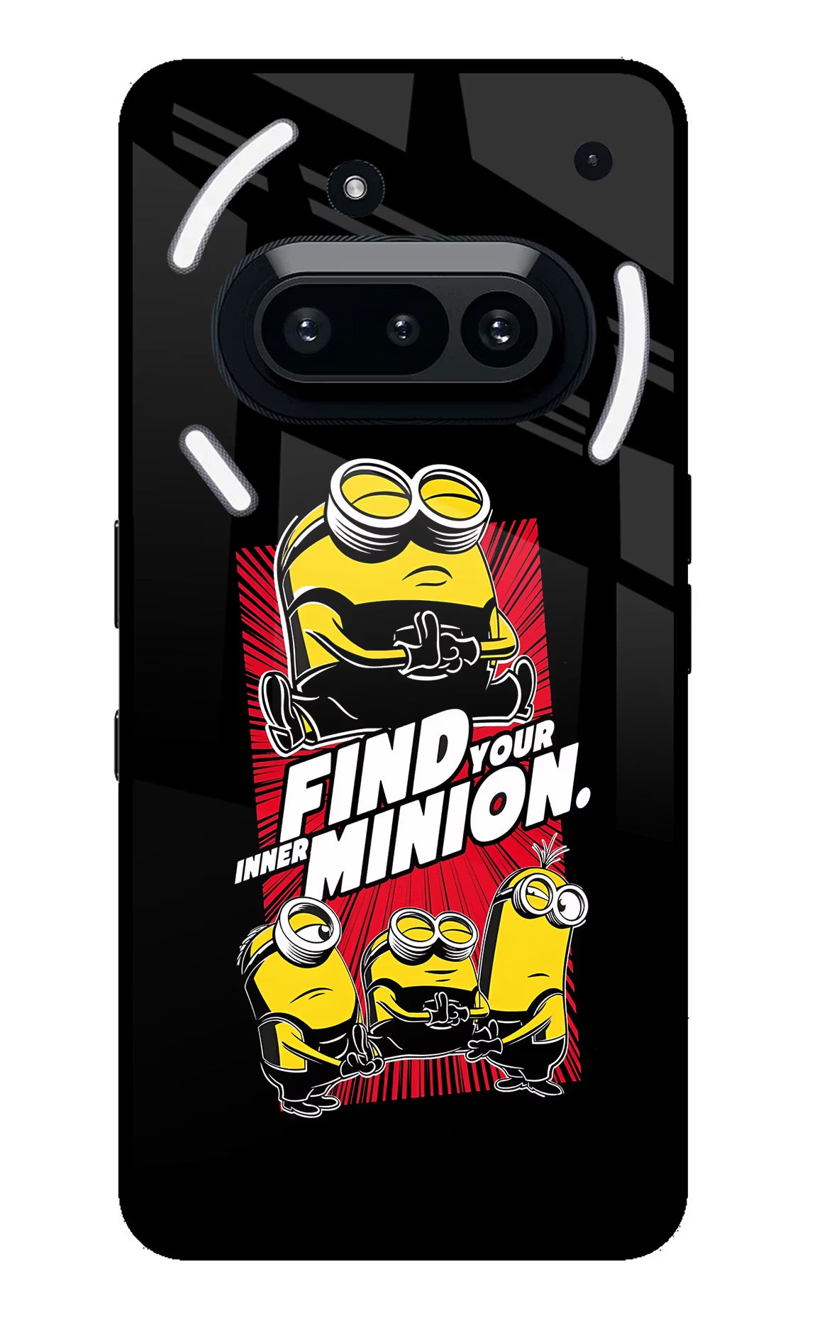 Find your inner Minion Nothing Phone 3A Glass Case Back Cover by Casekaro