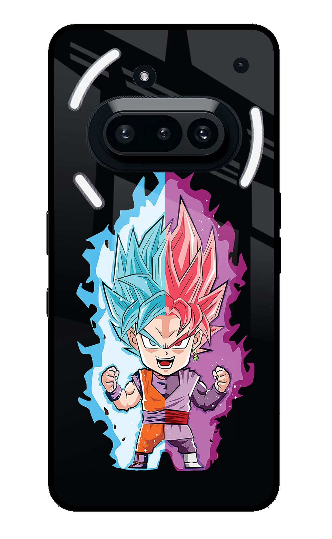 Chota Goku Nothing Phone 3A Glass Case Back Cover by Casekaro
