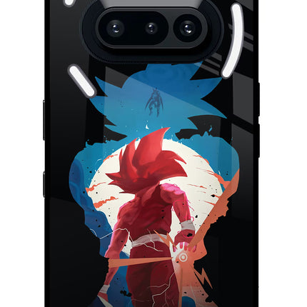 Goku Nothing Phone 3A Glass Case Back Cover by Casekaro
