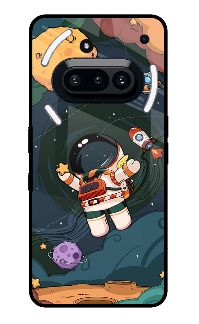 Cartoon Astronaut Nothing Phone 3A Glass Case