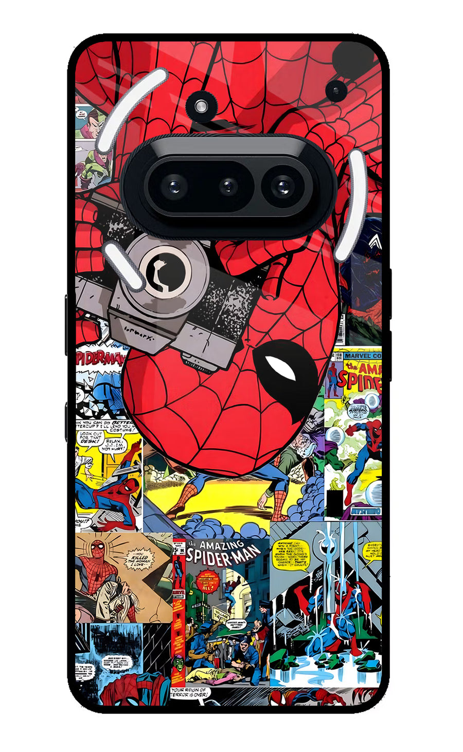 Spider Man Nothing Phone 3A Back Cover, Glass case