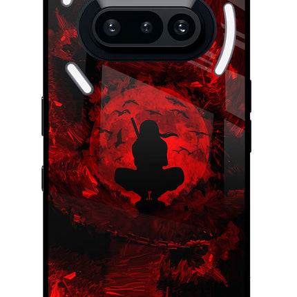 Itachi Uchiha Nothing Phone 3A Glass Case Back Cover by Casekaro