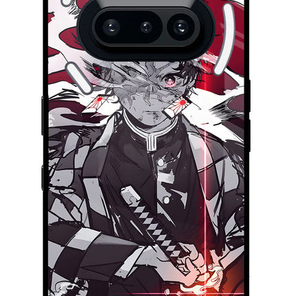 Demon Slayer Nothing Phone 3A Glass Case Back Cover by Casekaro