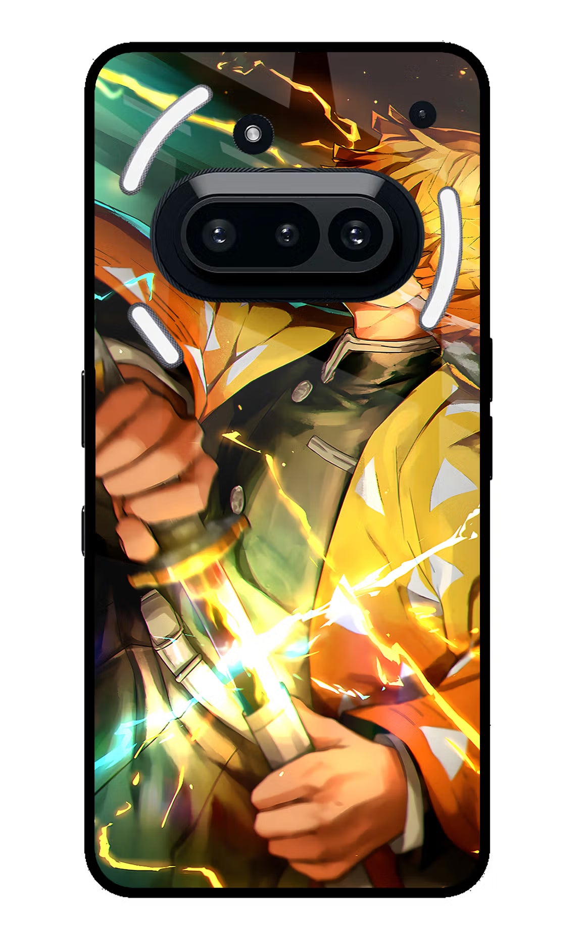 Demon Slayer Nothing Phone 3A Glass Case Back Cover by Casekaro