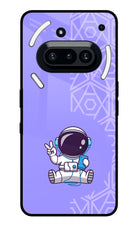 Cute Astronaut Chilling Nothing Phone 3A Glass Case
