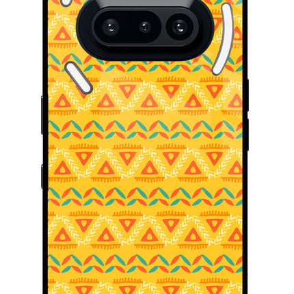Tribal Pattern Nothing Phone 3A Glass Case Back Cover by Casekaro
