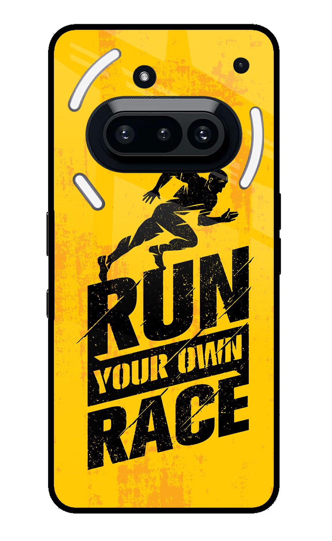 Run Your Own Race Nothing Phone 3A Glass Case