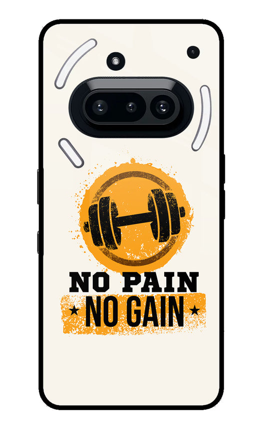 No Pain No Gain Nothing Phone 3A Glass Case