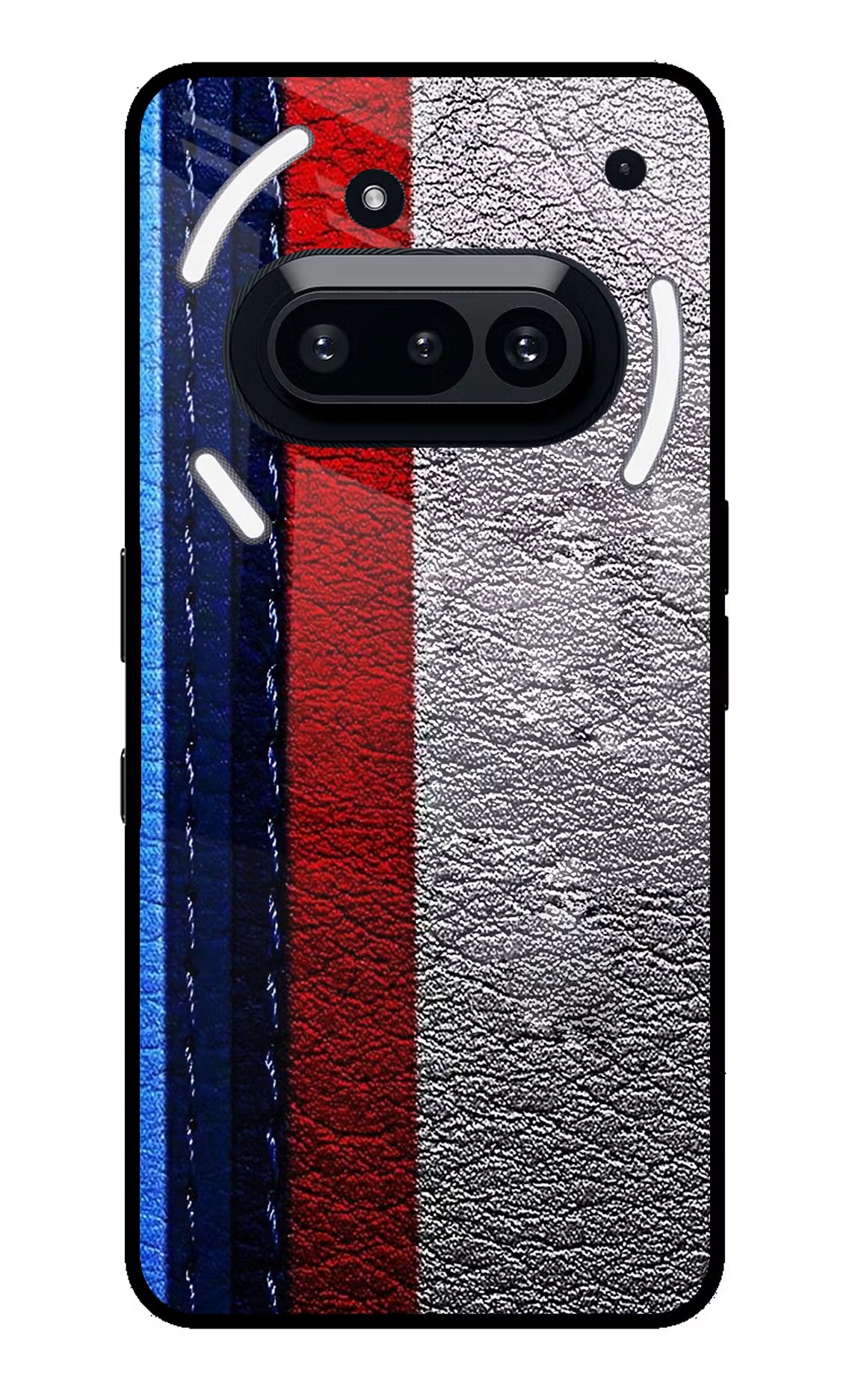BMW Stripes Nothing Phone 3A Glass Case Back Cover by Casekaro