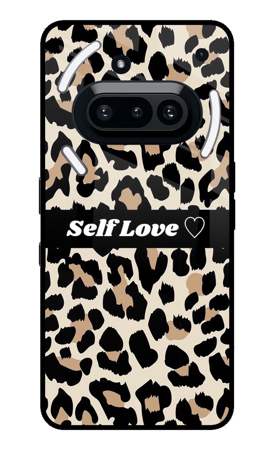 Leopard Print Self Love Nothing Phone 3A Back Cover, Metal case