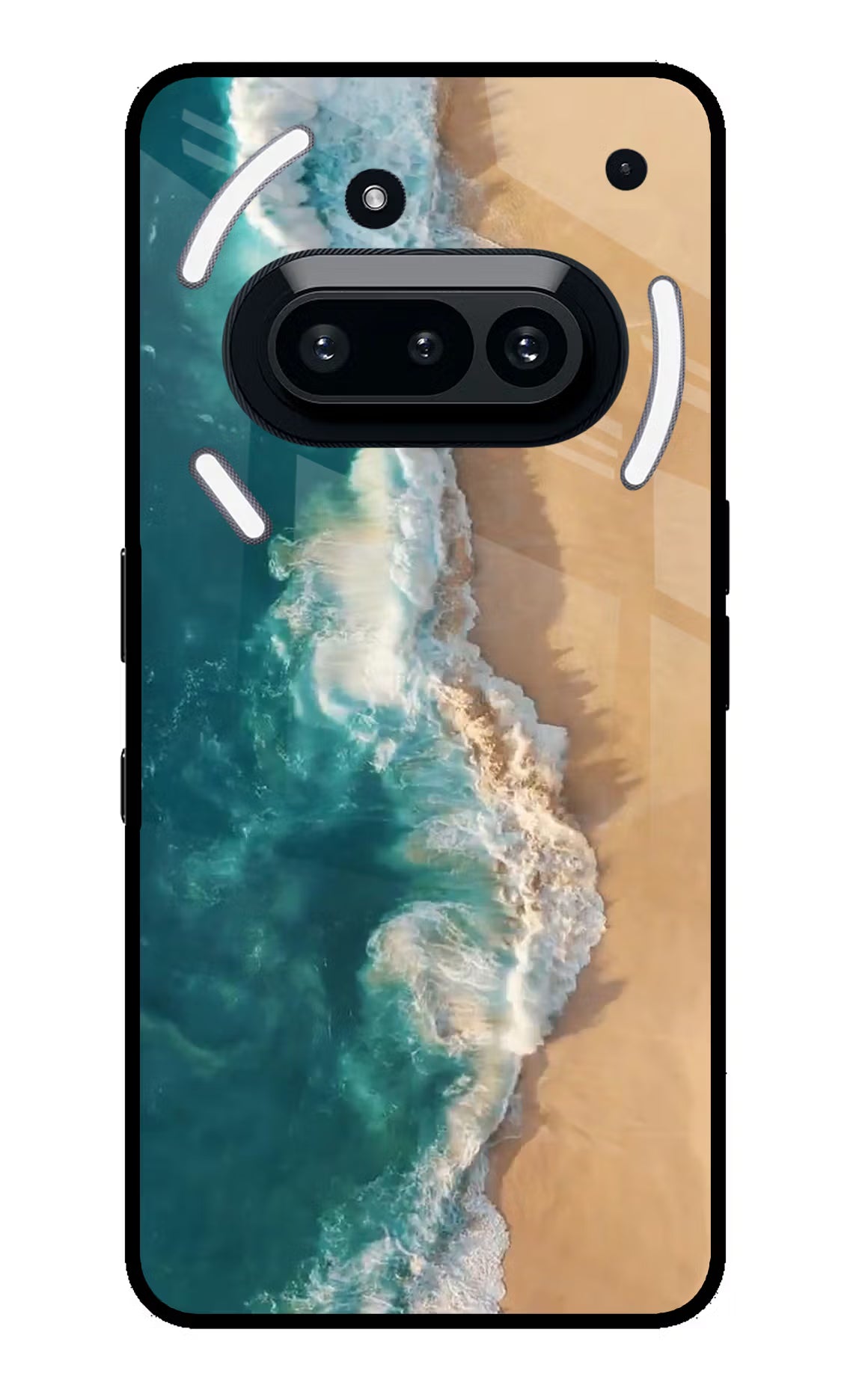 Ocean Beach Nothing Phone 3A Glass Case Back Cover by Casekaro