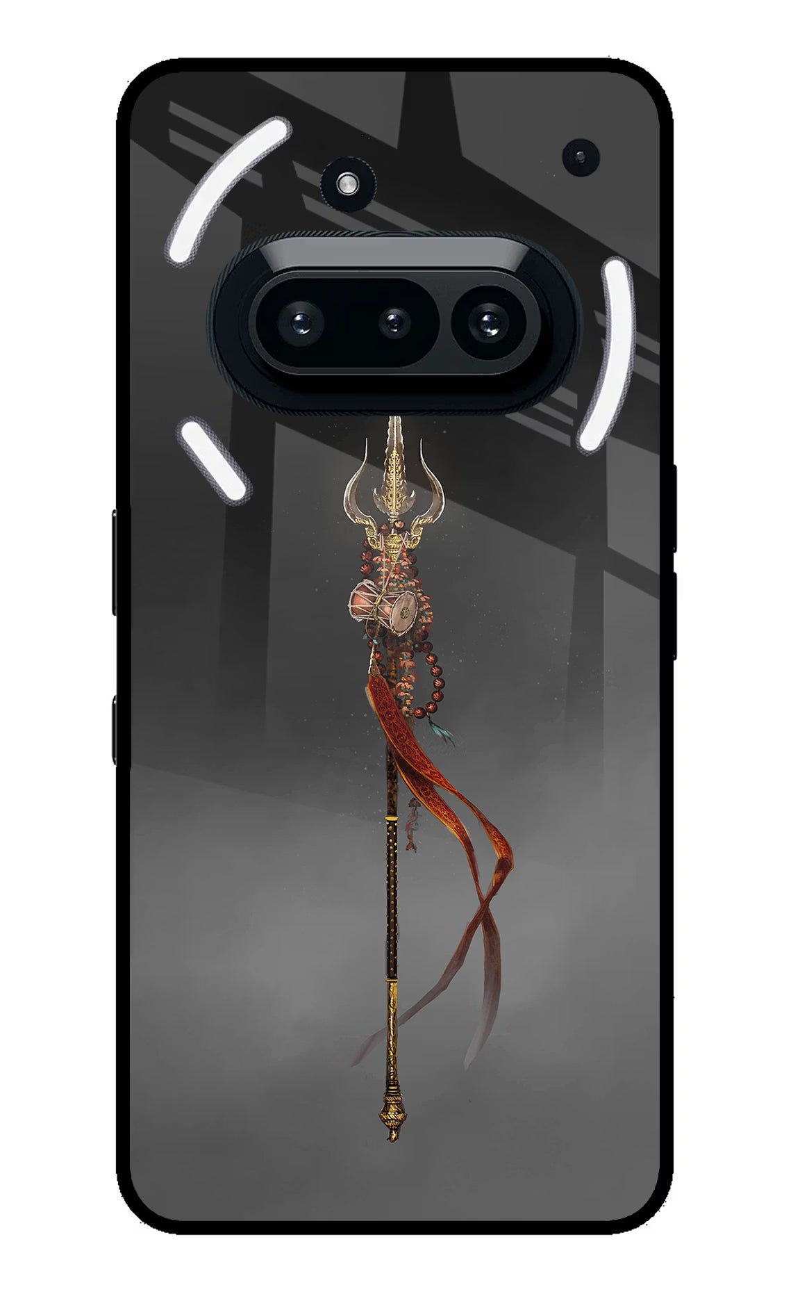 Shiv Trishul Nothing Phone 3A Glass Case Back Cover by Casekaro