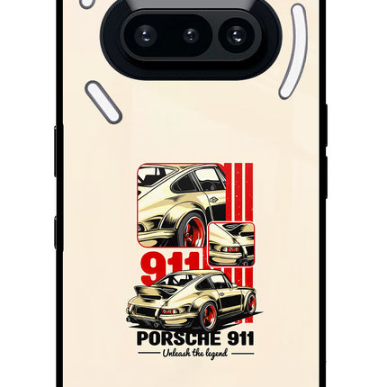 Classic Porsche 911 Nothing Phone 3A Glass Case Back Cover by Casekaro