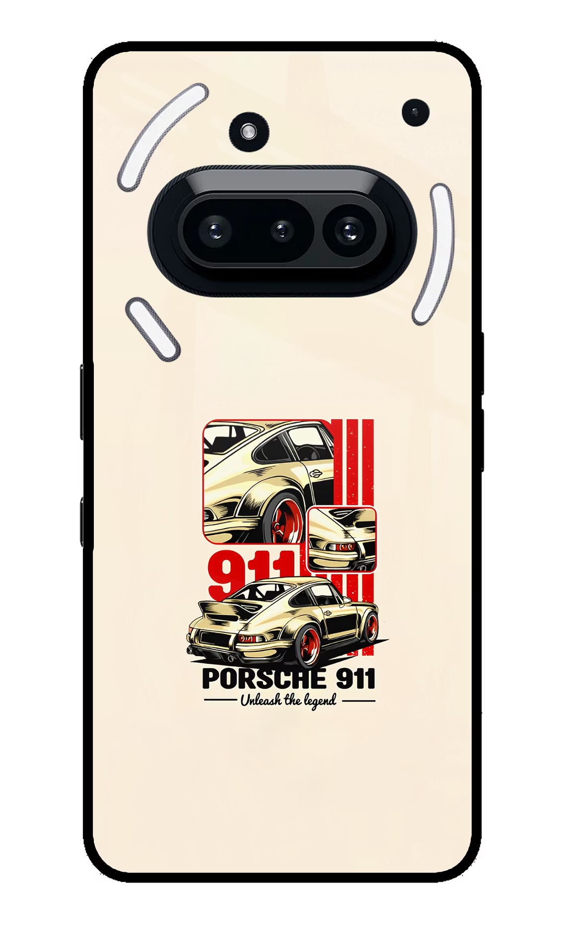 Classic Porsche 911 Nothing Phone 3A Glass Case Back Cover by Casekaro
