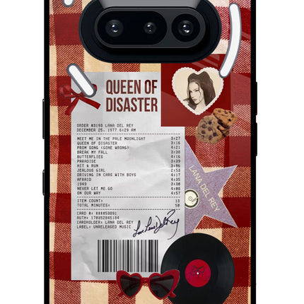 Queen of Disaster Nothing Phone 3A Glass Case Back Cover by Casekaro