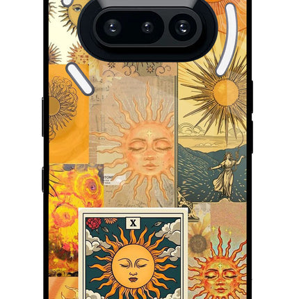Sun Nothing Phone 3A Glass Case Back Cover by Casekaro