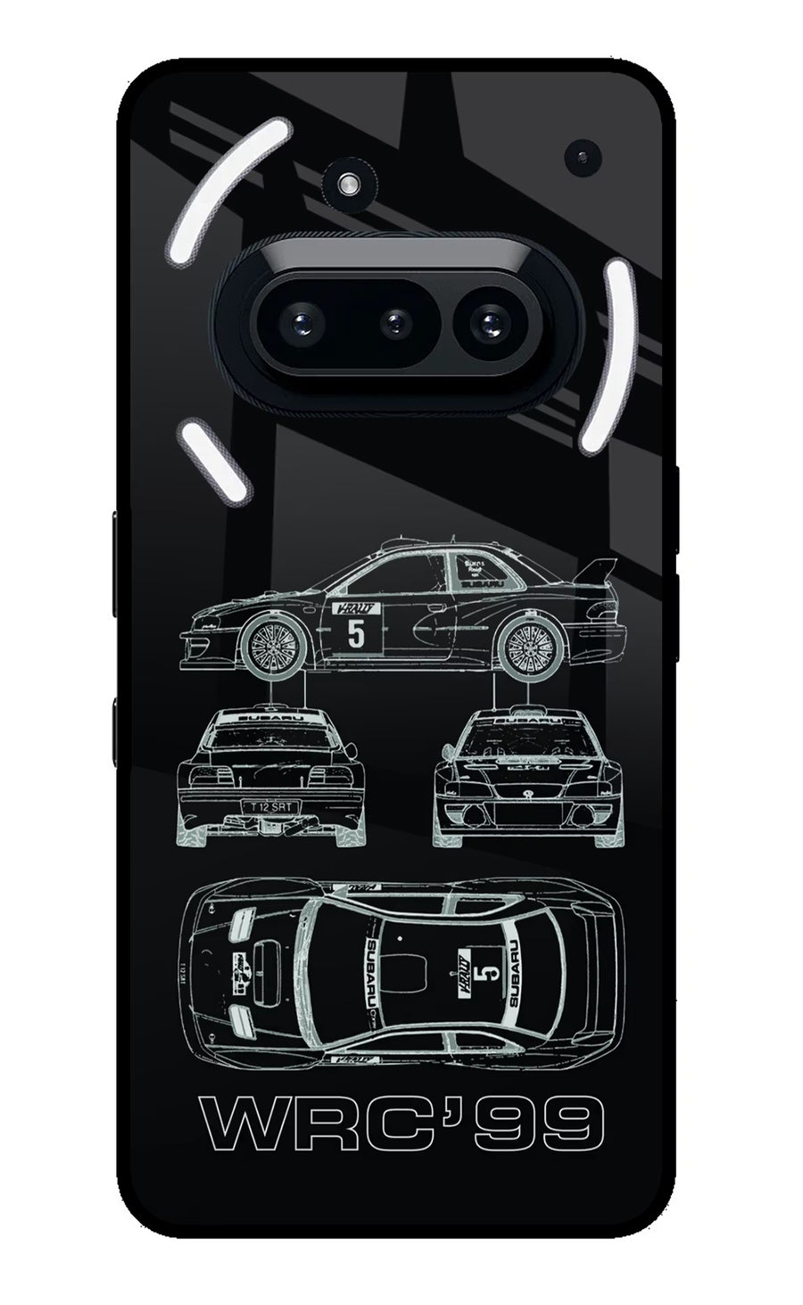 WRC'99 Nothing Phone 3A Back Cover, Metal case