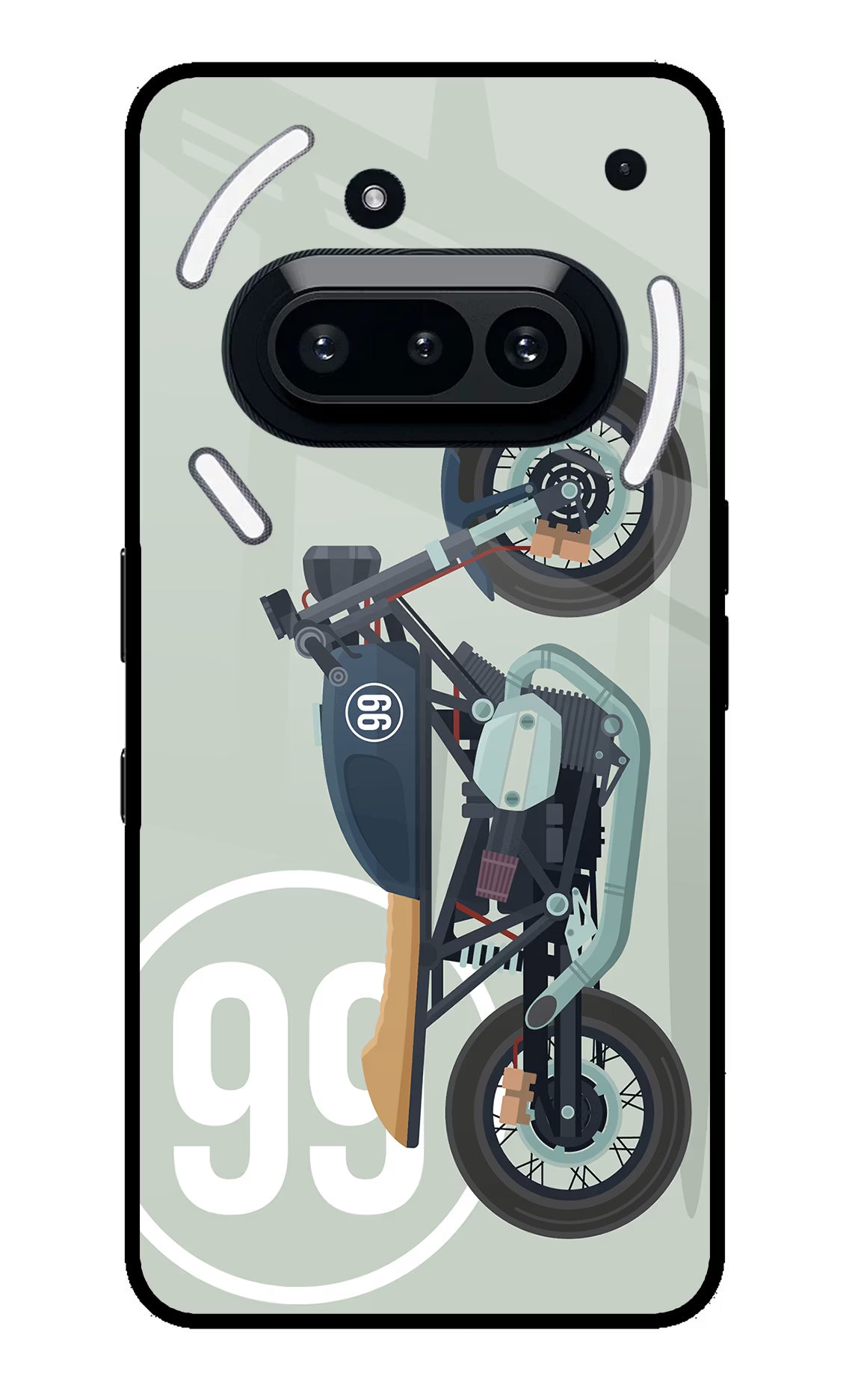 Classic Cafe Racer 99 Nothing Phone 3A Glass Case