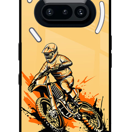 Off-Road Fury Nothing Phone 3A Glass Case Back Cover by Casekaro