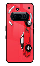 Red Velocity Nothing Phone 3A Glass Case