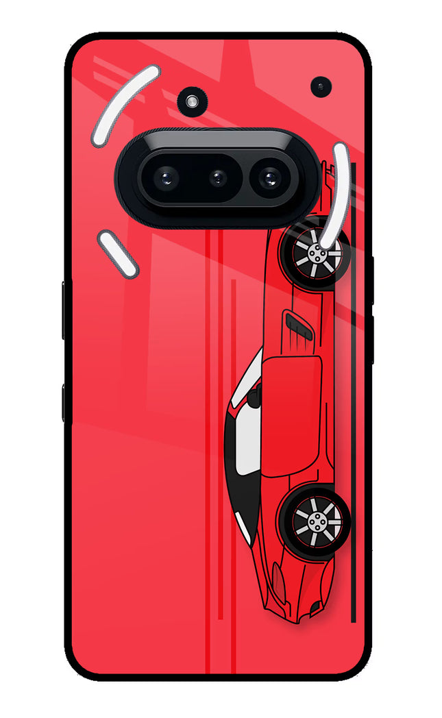 Red Velocity Nothing Phone 3A Glass Case