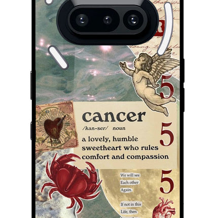 Cancer Zodiac Nothing Phone 3A Glass Case Back Cover by Casekaro