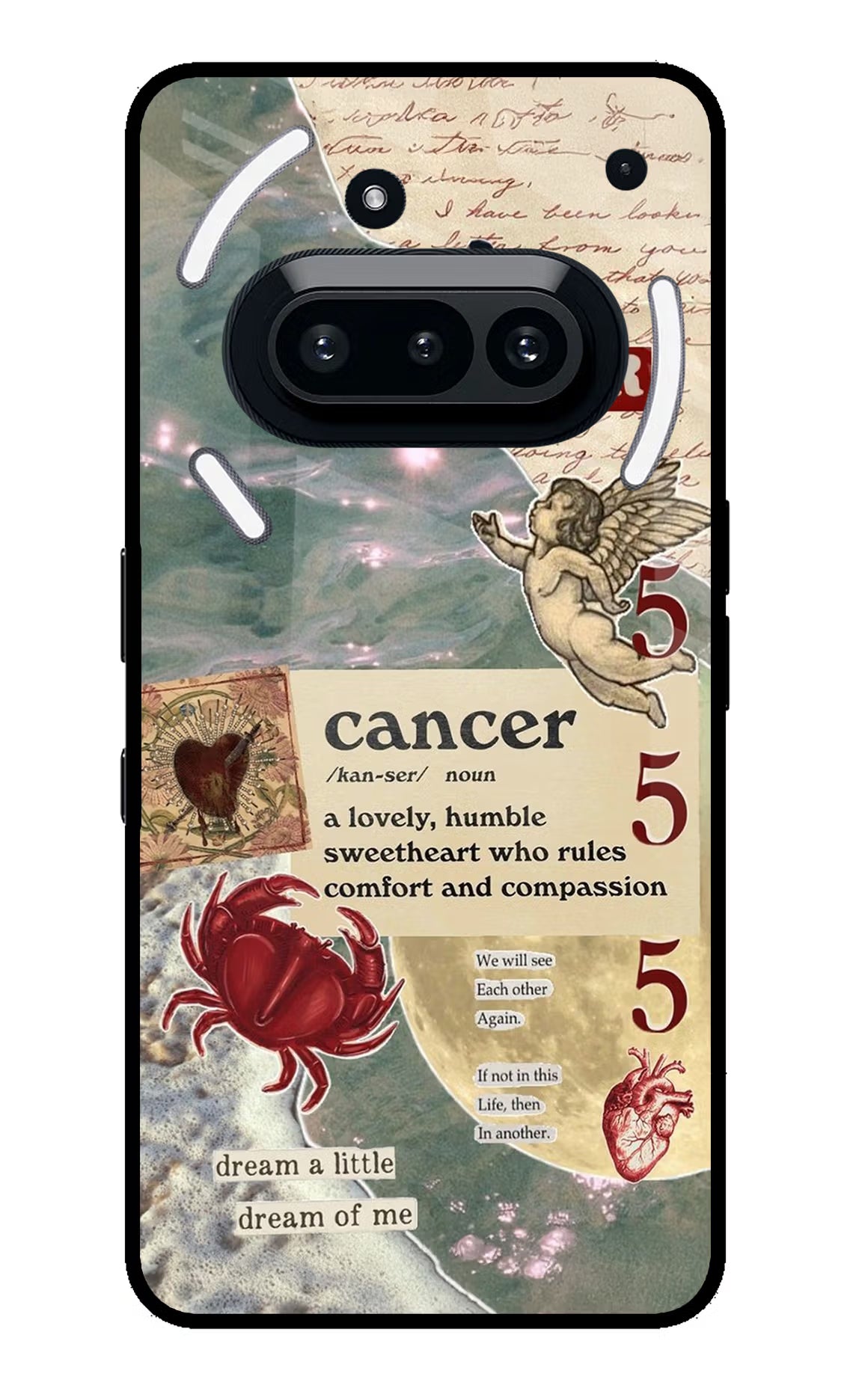 Cancer Zodiac Nothing Phone 3A Glass Case Back Cover by Casekaro