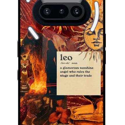 Leo Zodiac Nothing Phone 3A Glass Case Back Cover by Casekaro