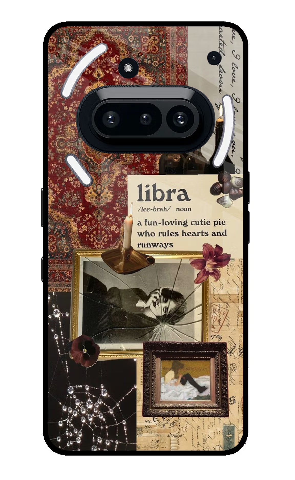 Libra Zodiac Nothing Phone 3A Glass Case Back Cover by Casekaro