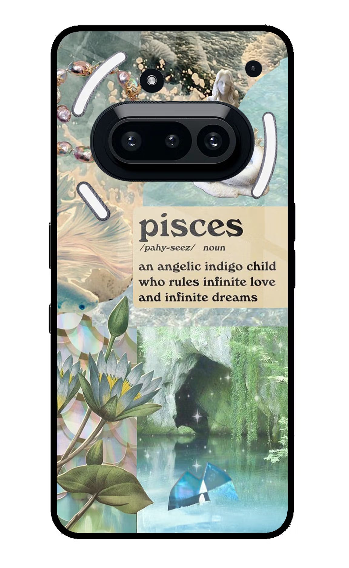 Pisces Zodiac Nothing Phone 3A Glass Case Back Cover by Casekaro
