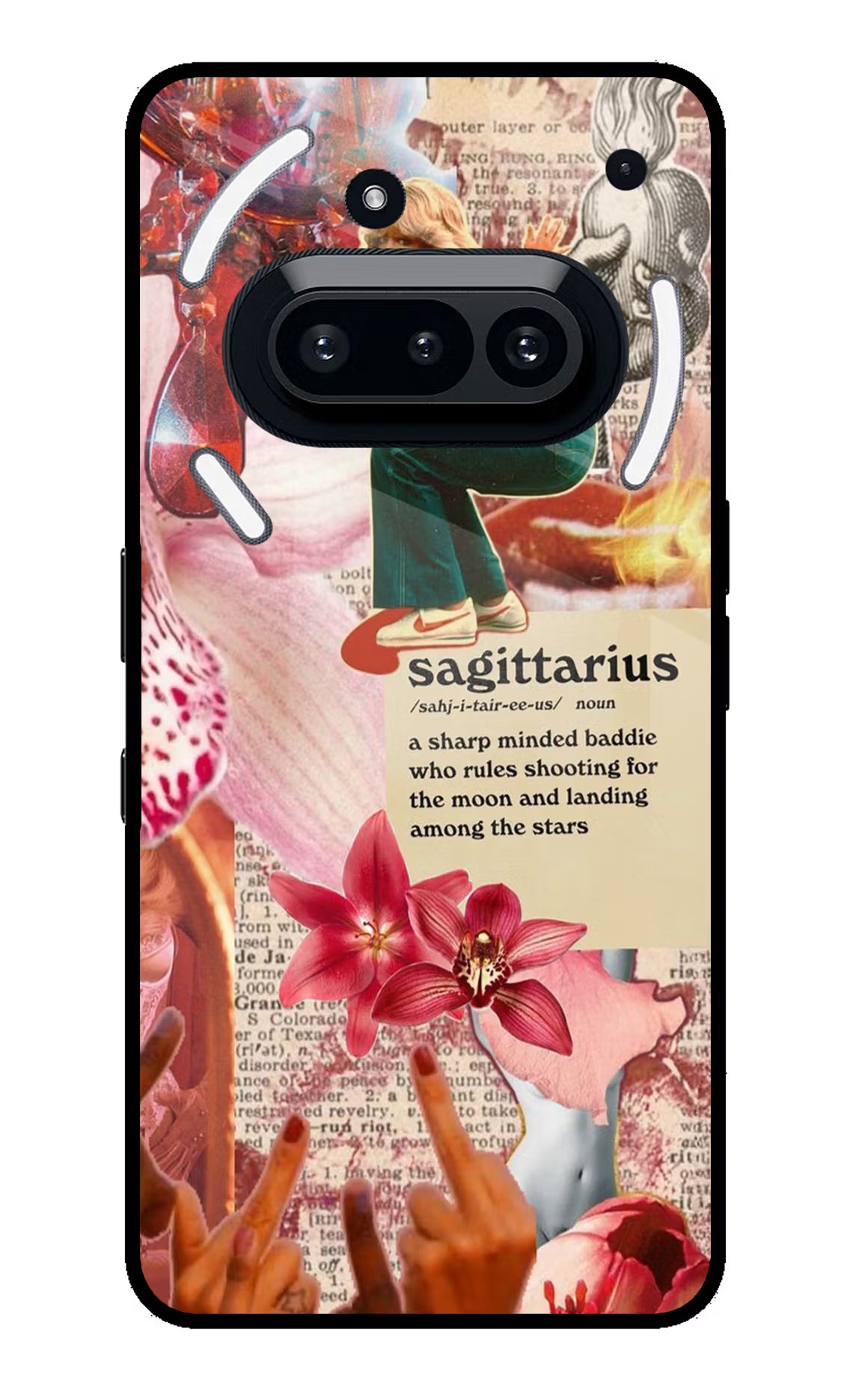 Sagittarius Zodiac Nothing Phone 3A Glass Case Back Cover by Casekaro