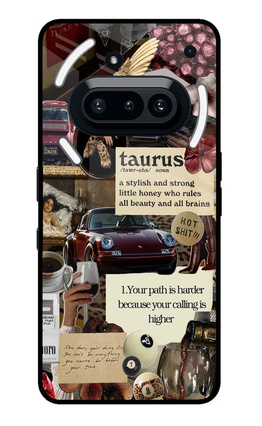 Taurus Zodiac Nothing Phone 3A Glass Case