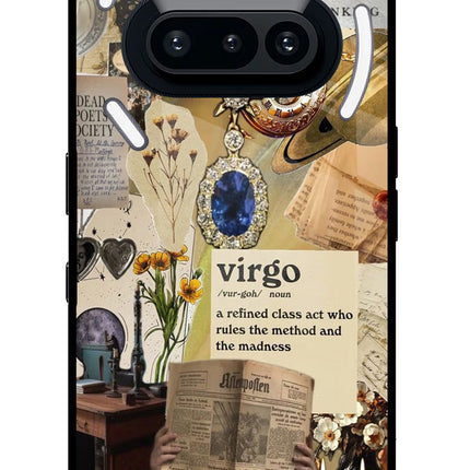 Virgo Zodiac Nothing Phone 3A Glass Case Back Cover by Casekaro