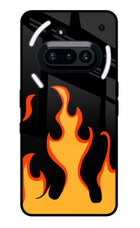 Fired Up – Black Nothing Phone 3A Glass Case