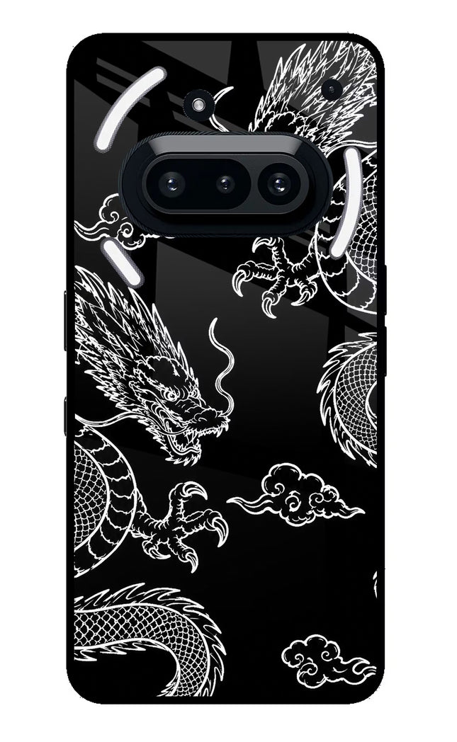 Twin Dragons Nothing Phone 3A Glass Case